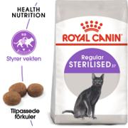 Pose med Royal Canin Sterilised 37 tørrfôr til katt