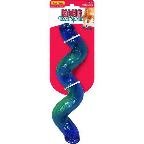 Rød KONG Treat Spiral Stick aktivitetsleke med spiralform