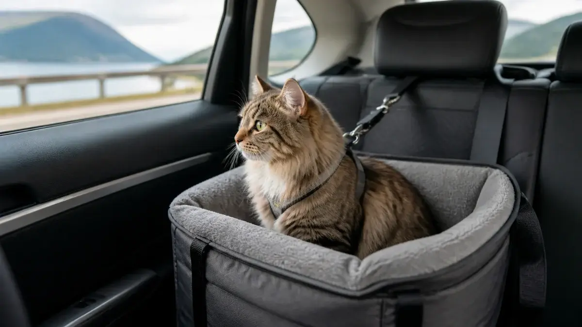 Katt i bil: regler og trygg reise | Aslo.no