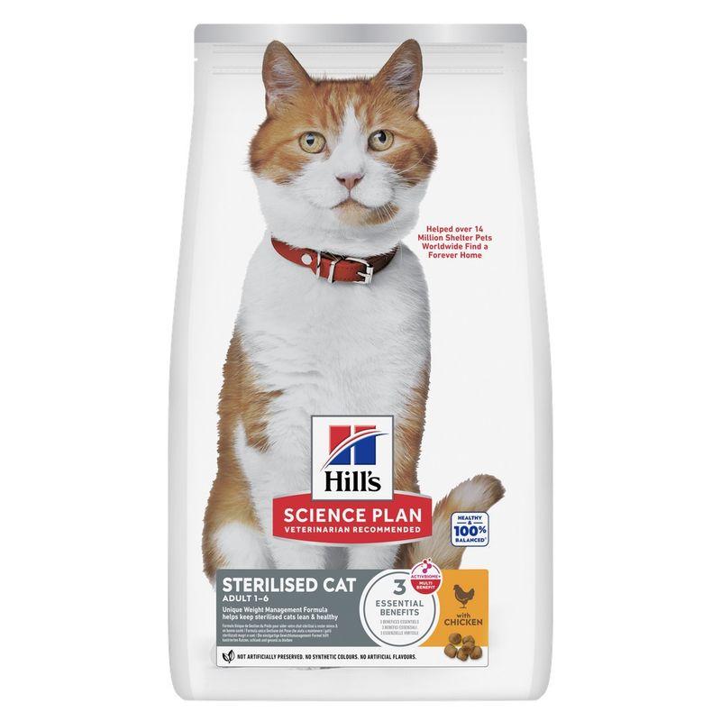 Pose med Hill's Science Plan Sterilised Cat Adult 1-6 med kylling