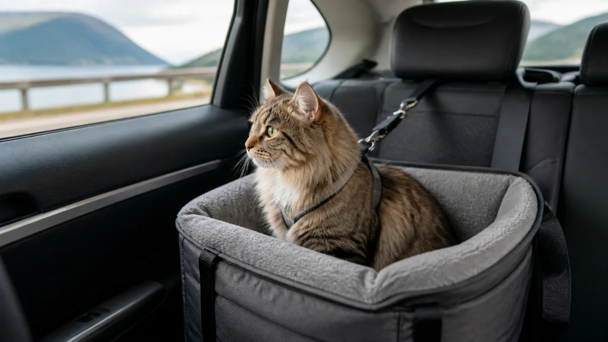 Katt i bil: regler og trygg reise | Aslo.no